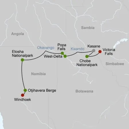 GRU Namibia Botswana Simbabwe - Große Afrika Expedition