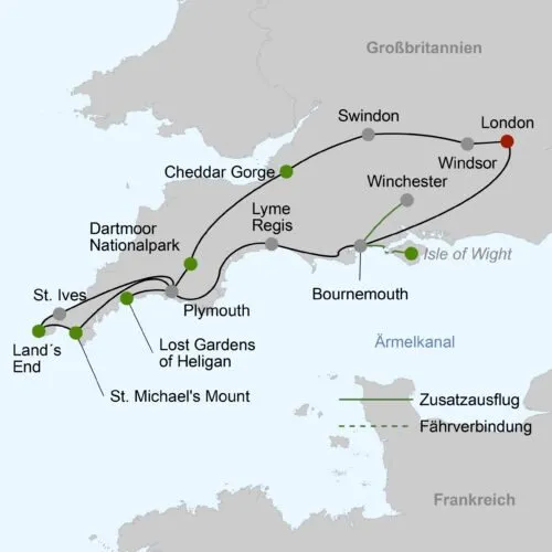 LON30008 Südenglands schönste Seiten